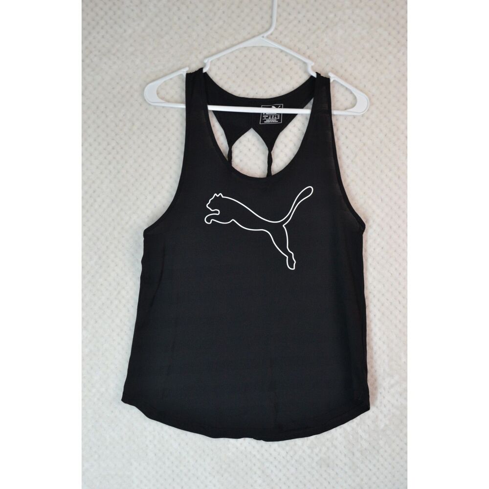 Puma Women's Medium Black Active Graphic Tank Top